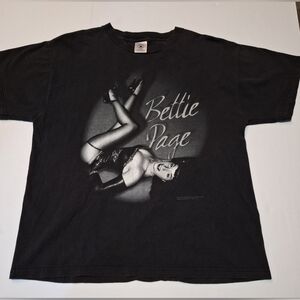 Rare Bettie Page Pinup Shirt Rare Graphic Size Large